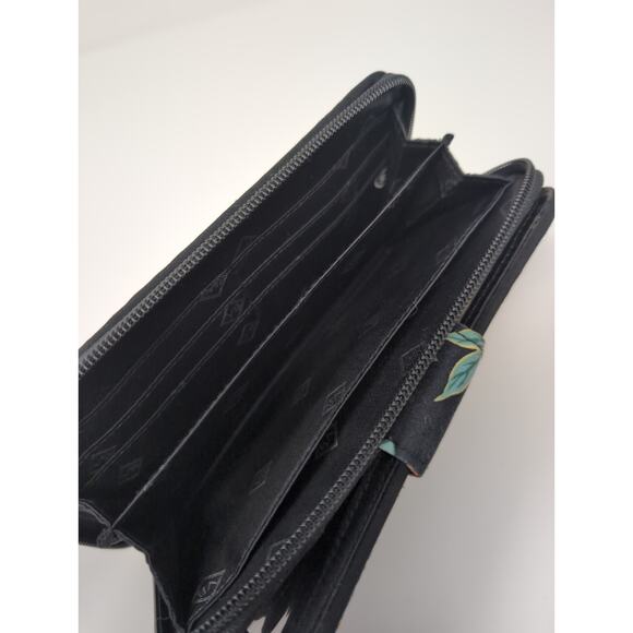 Vera Bradley RFID Turnlock Zip Around Wallet Haymarket Floral Quilted Clutch - Picture 5 of 7